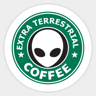 Extra Terrestrial Coffee Sticker